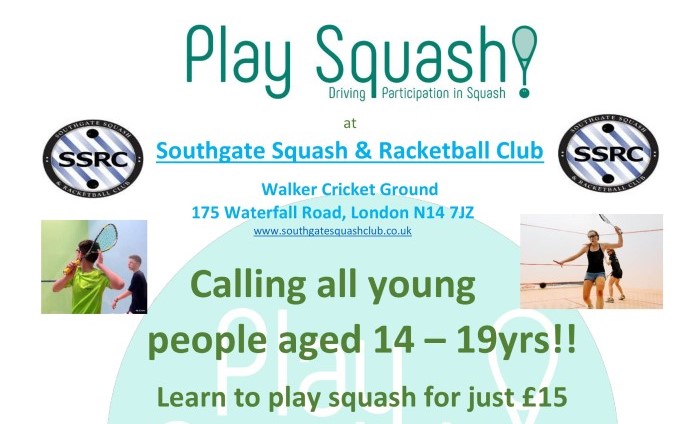 Junior Squash Coaching 14-19 pear olds