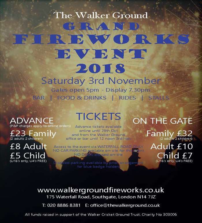 The Walker Ground Grand Fireworks Event 2018