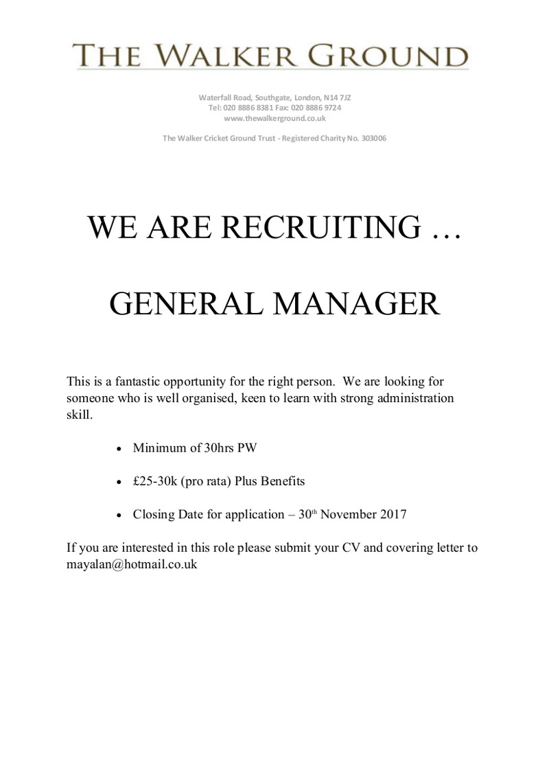 The Walker Ground is recruiting