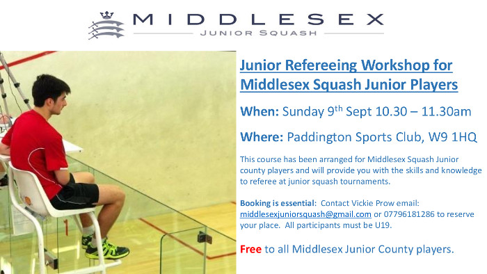 Junior Refereeing Workshop Sep 2018