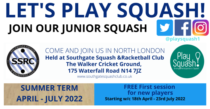 SSRC Junior Squash Summer Term