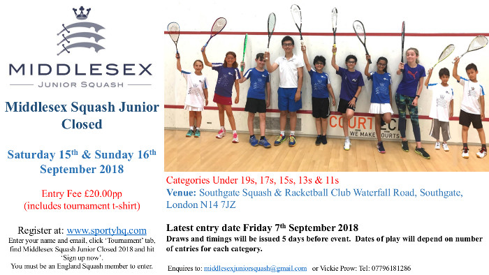 Middx Junior Closed Sep 2018