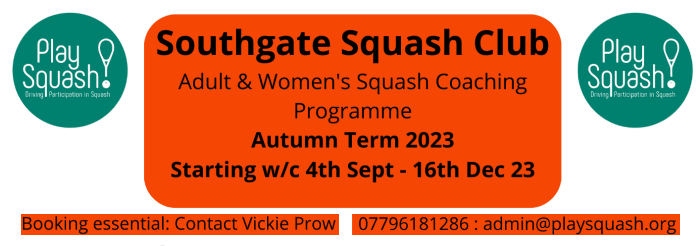 SSRC Adult & Women's Coaching Autumn Term 2023