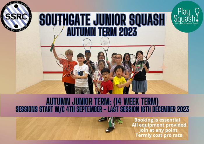 SSRC Junior Squash Autumn Term 2023