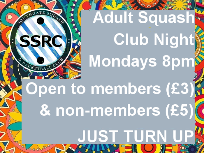 Adult Squash Club Night